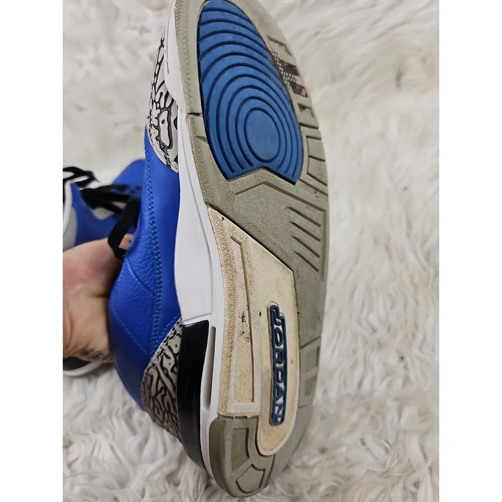 Size 9 - Jordan 3 Retro Varsity Royal 2020 Mens Shoes Blue